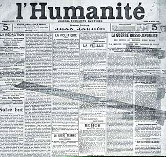 1er num&eacute;ro de L'Humanit&eacute;